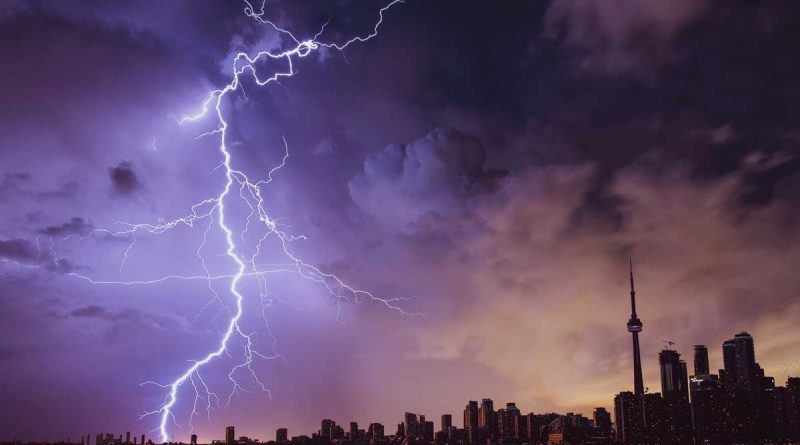 Dramatic footage shows house collapsing due to thunderstorm